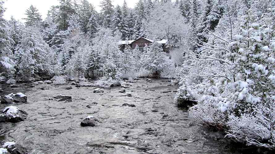Winter :: Harrison's Pierce Pond Camps